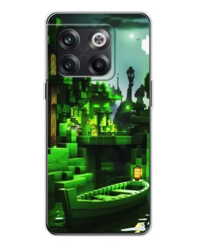 Чехол для OnePlus 13s с картинкой «Minecraft лесной пейзаж»
