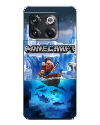 Чехол для OnePlus 13s с картинкой «Minecraft ледяной мир»