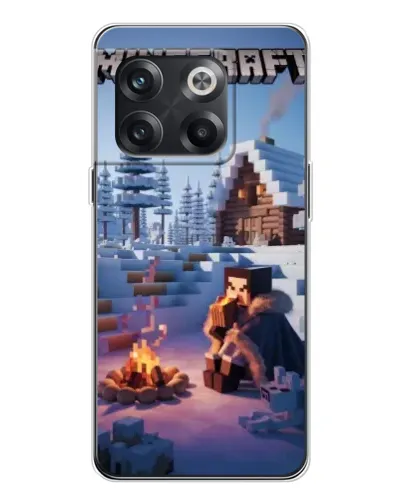 Чехол для OnePlus 13s с картинкой «Зимний Minecraft»