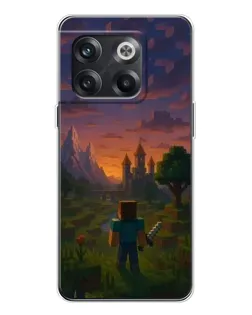 Чехол для OnePlus 13s с картинкой «Стив у башни»