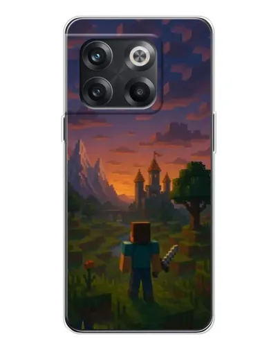Чехол для OnePlus 13s с картинкой «Стив у башни»