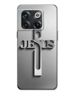 Чехол для OnePlus 13s с картинкой «Металлический крест Jesus»