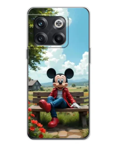 Чехол для OnePlus 13s с картинкой «Микки на скамейке»