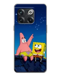 Чехол для OnePlus 13s с картинкой «Губка Боб и Патрик ночью»