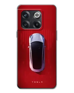 Чехол для OnePlus 13s с картинкой «Tesla Top View»