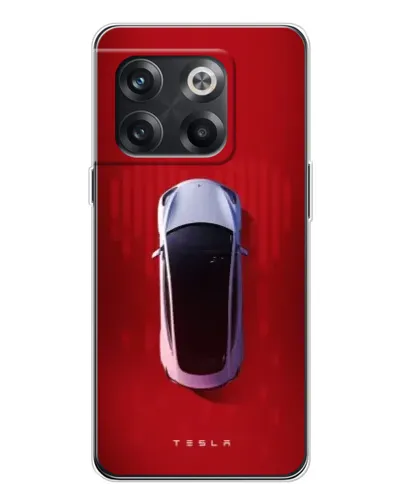 Чехол для OnePlus 13s с картинкой «Tesla Top View»