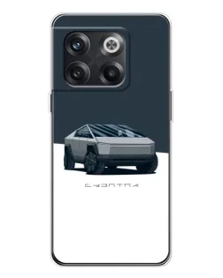 Чехол для OnePlus 13s с картинкой «Серебристый Cybertruck Tesla»