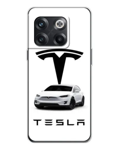 Чехол для OnePlus 13s с картинкой «Tesla White Style»