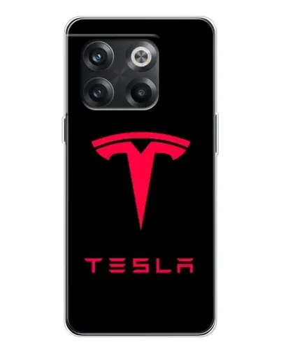 Чехол для OnePlus 13s с картинкой «Tesla Red Logo»