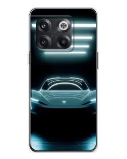 Чехол для OnePlus 13s с картинкой «Tesla в неоне»