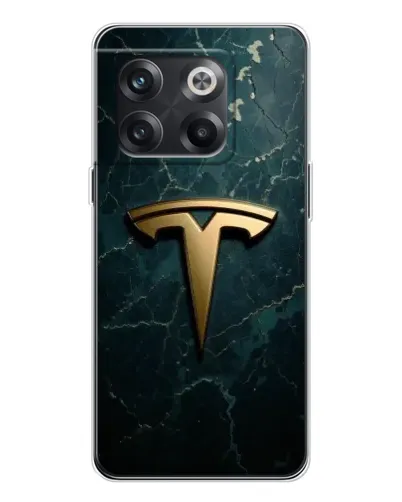 Чехол для OnePlus 13s с картинкой «Мраморная Tesla Gold»