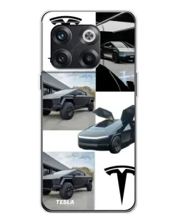 Чехол для OnePlus 13s с картинкой «Коллаж Cybertruck Tesla»