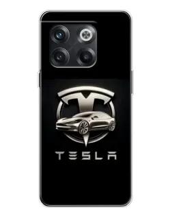 Чехол для OnePlus 13s с картинкой «Tesla — серебристое авто»