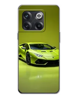 Чехол для OnePlus 13s с картинкой «Салатовый Lamborghini Huracan»