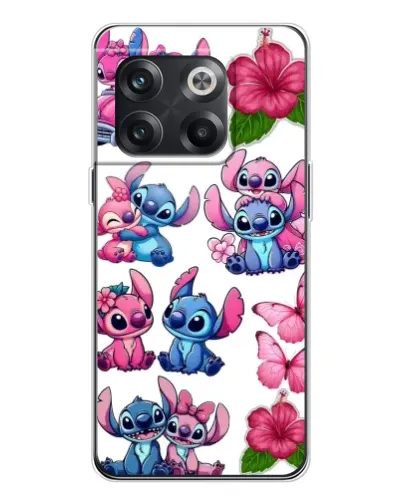 Чехол для OnePlus 13s с картинкой «Стикеры Stitch и Angel»