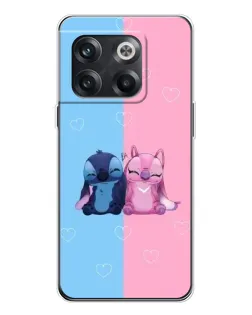 Чехол для OnePlus 13s с картинкой «Stitch и Angel Love»