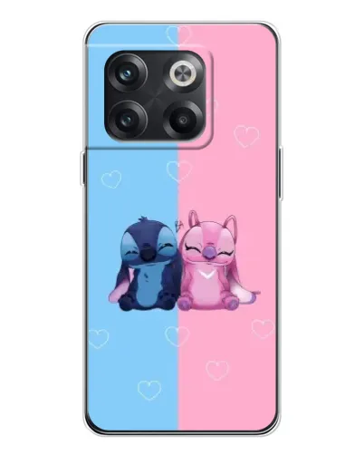 Чехол для OnePlus 13s с картинкой «Stitch и Angel Love»