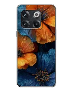 Чехол для OnePlus 13s с картинкой «Яркая сине-оранжевая флора» Чехол для OnePlus 13s с картинкой «Яркая сине-оранжевая флора»