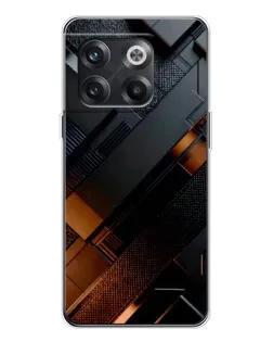 Чехол для OnePlus 13s с картинкой «Черные геометрические блоки»