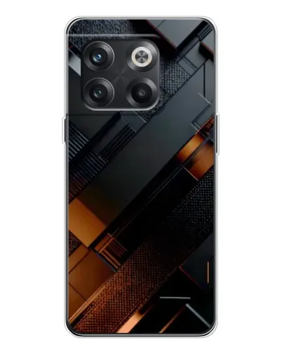 Чехол для OnePlus 13s с картинкой «Черные геометрические блоки»