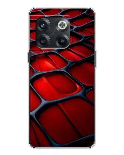 Чехол для OnePlus 13s с картинкой «Красная глянцевая сетка»