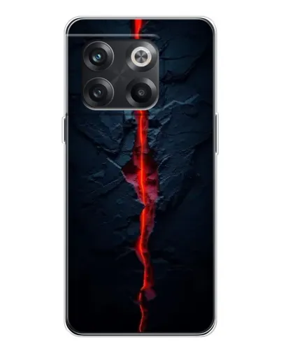 Чехол для OnePlus 13s с картинкой «Kрасная лавовая трещина»