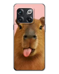 Чехол для OnePlus 13s с картинкой «Капибара с языком»