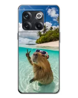 Чехол для OnePlus 13s с картинкой «Капибара на море»
