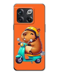 Чехол для OnePlus 13s с картинкой «Капибара на скутере»