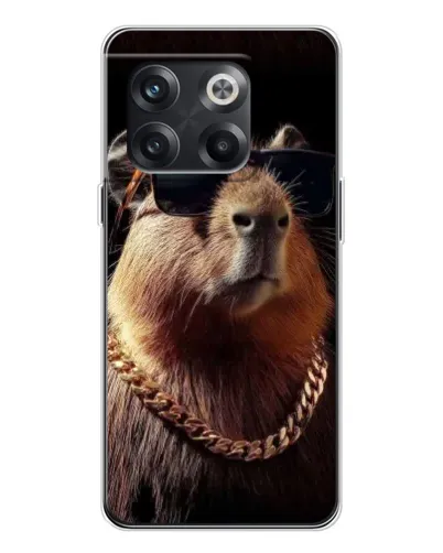 Чехол для OnePlus 13s с картинкой «Капибара золотая цепь»