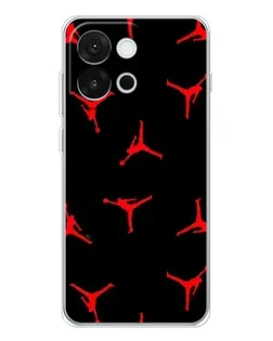 Чохол для OnePlus 13T з картинкою «Jordan Red Pattern»