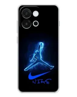 Чохол для OnePlus 13T з картинкою «Jordan Neon Blue»