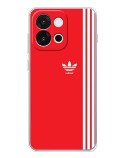 Чохол для OnePlus 13T з картинкою «Червоний мінімалізм Adidas»