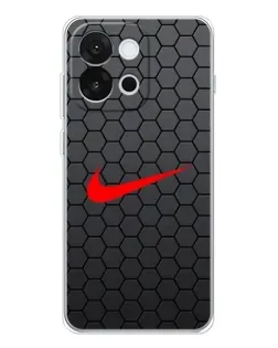 Чехол для OnePlus 13T с картинкой «Nike — карбоновая сетка»