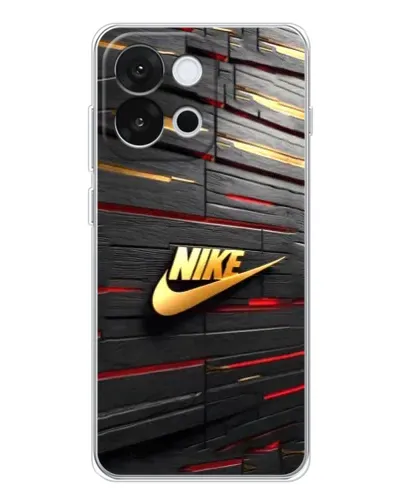 Чехол для OnePlus 13T с картинкой «Золотой Nike на металле» Чехол для OnePlus 13T с картинкой «Золотой Nike на металле»