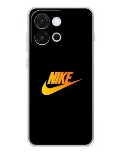 Чехол для OnePlus 13T с картинкой «Золотой логотип Nike»