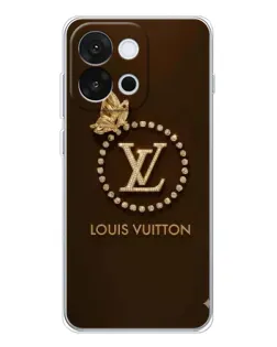 Чохол для OnePlus 13T з картинкою «LV — золота печатка»