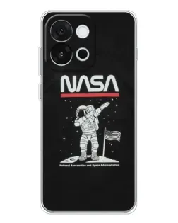 Чохол для OnePlus 13T з картинкою «NASA — крокуємо по Місяцю»