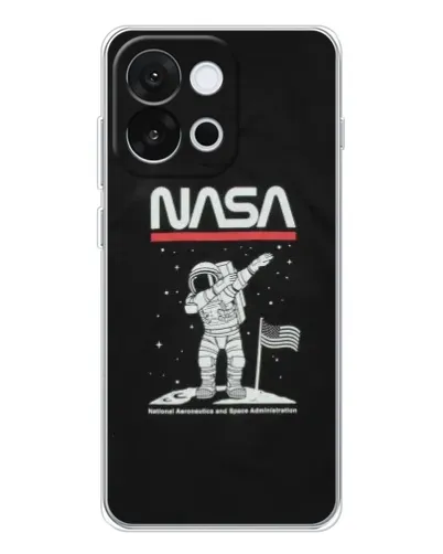 Чохол для OnePlus 13T з картинкою «NASA — крокуємо по Місяцю» Чохол для OnePlus 13T з картинкою «NASA — крокуємо по Місяцю»