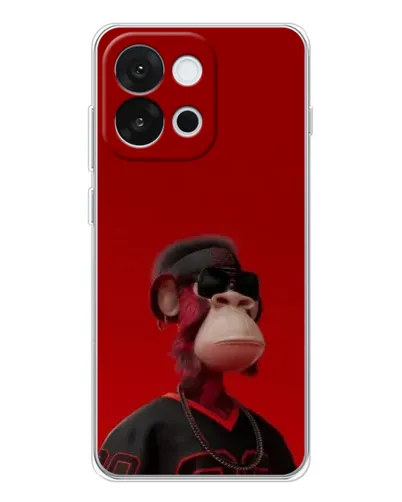 Чехол для OnePlus 13T с картинкой «Bored Ape в красном» Чехол для OnePlus 13T с картинкой «Bored Ape в красном»