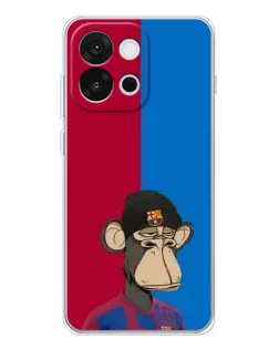 Чехол для OnePlus 13T с картинкой «Bored Ape — фанат Барсы»