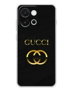 Чохол для OnePlus 13T з картинкою «Золотий логотип Gucci»