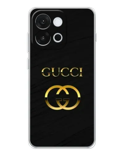 Чохол для OnePlus 13T з картинкою «Золотий логотип Gucci»