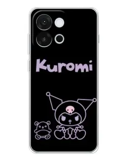 Чохол для OnePlus 13T з картинкою «Kuromi — чорний мінімалізм» Чохол для OnePlus 13T з картинкою «Kuromi — чорний мінімалізм»