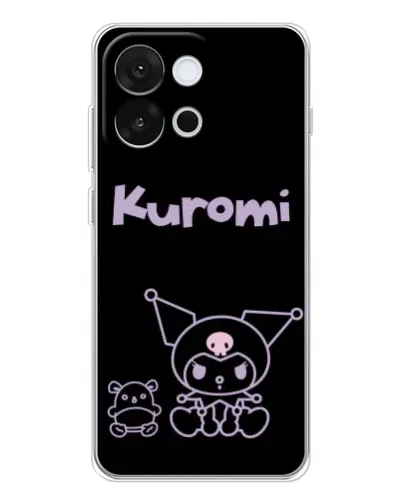 Чохол для OnePlus 13T з картинкою «Kuromi — чорний мінімалізм» Чохол для OnePlus 13T з картинкою «Kuromi — чорний мінімалізм»