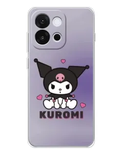 Чохол для OnePlus 13T з картинкою «Kuromi — фіолетовий арт»