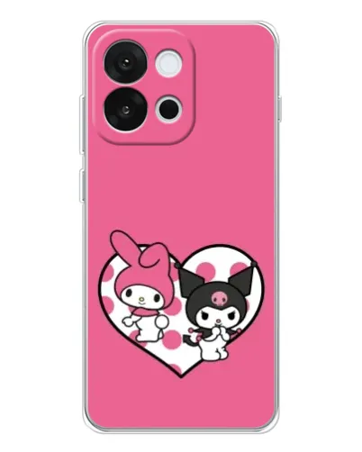 Чохол для OnePlus 13T з картинкою «Kuromi та My Melody» Чохол для OnePlus 13T з картинкою «Kuromi та My Melody»