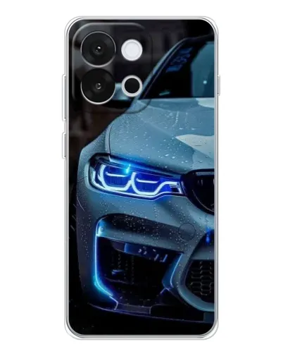 Чохол для OnePlus 13T з картинкою «Погляд BMW з синіми фарами»