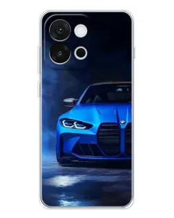 Чохол для OnePlus 13T з картинкою «Блакитна BMW M4»