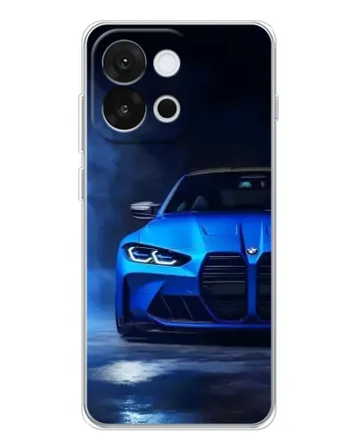 Чохол для OnePlus 13T з картинкою «Блакитна BMW M4»